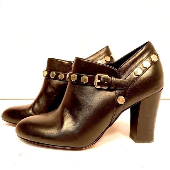 ISOLA STUDDED LEATHER BOOTIE IN BLACK SIZE 6 - Picture 1 of 6